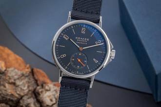  NOMOS Ahoi Neomatik Edelstahl Automatik Herrenuhr Ref. 566 