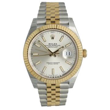  Rolex Datejust 41 Ref.126333 Silver Index Jubilee NEW 