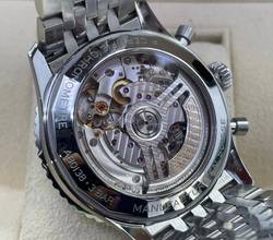 Thumbnail von Breitling Navitimer 1 B01 Chronograph 43mm 2 Straps Steel and Leatherband with folding clasp FULL SET WITH BOX & PAPERS like NEW year: 2023 Silver Dial