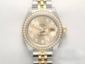  Rolex Lady-Datejust 179383 Stahl Gelbgold 750 2012 Diamanten Automatik Gold 