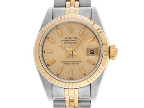 Thumbnail von Rolex Lady-Datejust open 6/9 Ref.69173 1985 Full Set wie Neu Vintage Datejust Lady open 6/9