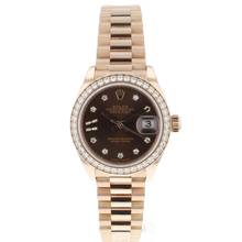  Rolex Lady-Datejust 28 Everose Diamond 