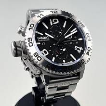 Thumbnail von U-Boat Doppiotempo Chrono SS 46 mm 9016 MT Stahlgehäuse Stahl Kautschuk und Lederarmband Full Set Erstkauf 04/2019 Originalzustand nicht poliert