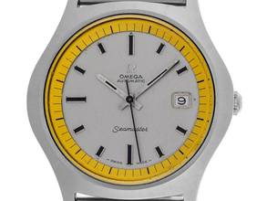 Thumbnail von Omega Seamaster Big Yellow Ref.166.066 1969 original Box sehr gut Vintage Seamaster Big Yellow