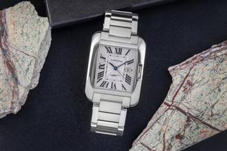 Thumbnail von Cartier Tank Anglaise Silver Dial Stahl Automatik Herrenuhr Ref. W5310009