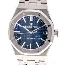 Thumbnail von Audemars Piguet Royal Oak Selfwinding 37 Blue – 15450ST.OO.1256ST.03 – like NEW – 2018 Full Set