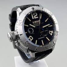 Thumbnail von U-Boat Classico Sommerso Classico 46 mm Stahl Silikonarmband 9007/A 30 ATM Profitaucheruhr 24 h Anzeige Full Set Erstkauf 06/2025