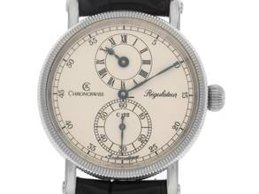 Thumbnail von Chronoswiss Régulateur Ref.CH 1223 m 1995 Full Set sehr gut Vintage Regulator Krokoleder