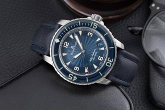 Thumbnail von Blancpain Fifty Fathoms Stahl Automatik Ref. 5015d-1140-52b Box & Papiere 2023