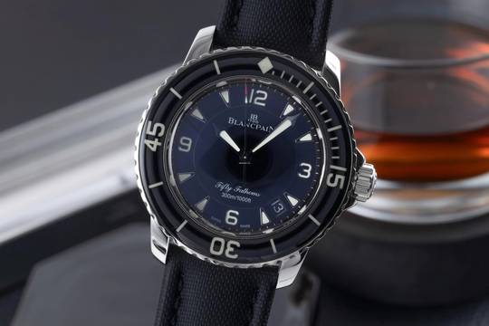  Blancpain Fifty Fathoms Stahl Automatik Herrenuhr Ref 5015 1130 52A Papiere 2015 