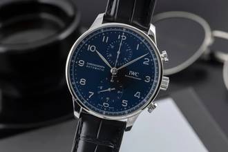  IWC Portugieser Chronograph Automatik Stahl Ref. IW371609 B&P 2020 