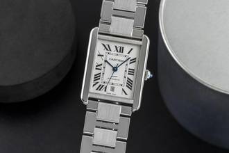 Thumbnail von Cartier Tank Solo XL Edelstahl Automatik Herrenuhr Ref. W5200028 Papiere 2018