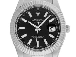  Rolex Datejust II Ref.116334 2015 Full Set wie Neu Vintage Datejust II Stahl 18kt Weißgold 