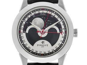 Thumbnail von Perrelet Moonphase Mondphase Ref.A1039/2 2020 Full Set wie Neu Vintage Moonphase Faltschließe