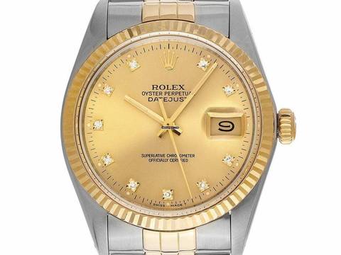  Rolex Datejust 36 Ref.16013 1987 Full Set sehr gut Vintage Datejust Diamanten open 6/9 