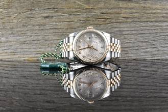 Thumbnail von Rolex Datejust 36 Stahl & Roségold - Pink Computer Diamond Dial - B&P 2013