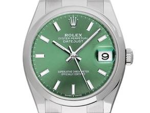  Rolex Datejust 36 Ref.126200 2023 Full Set wie Neu Datejust Green Dial 