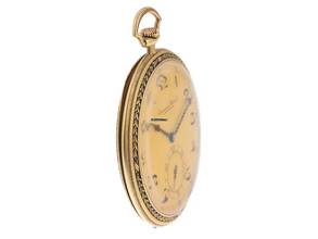 Thumbnail von IWC Pocket Watch Lepine Art Deco Taschenuhr 1929 Original Unpoliert Vintage Lepine Art Deco Taschenuhr 14kt Gelbgold 66g