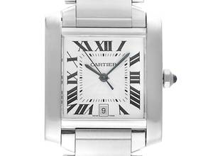 Thumbnail von Cartier Tank Française GM Großes Modell Ref.2302 1999 Full Set sehr gut Vintage Tank Francaise GM Großes Modell