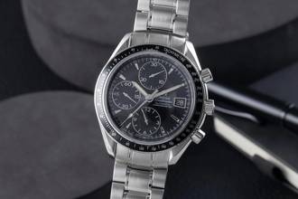  Omega Speedmaster Date Chronograph Stahl Automatik Ref. 3210.50.00 B&P 2011 