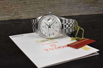 Thumbnail von Tudor Prince Date 76214 Stahl / Weißgold top Bezel - Full Set