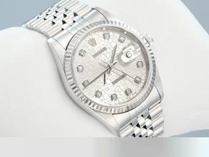 Thumbnail von Rolex Datejust 36 36mm 16234 2004 Stahl Weissgold 750 Diamanten Automatik
