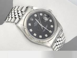 Thumbnail von Rolex Datejust 36 36mm 16234 2004 Stahl Weissgold 750 Diamanten Automatik Stainless Steel 18kt White Gold Jubilé-band Chronometer Oyster Black Dial