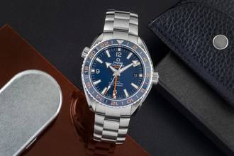  Omega Seamaster Planet Ocean Good Planet 600M GMT Ref. 232.30.44.22.03.001 B&P 