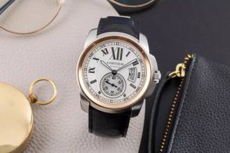 Thumbnail von Cartier Calibre de Cartier Stahl / Gold Automatik Herrenuhr Ref. W7100011