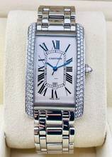Thumbnail von Cartier Tank Américaine GM/2370 WHITEGOLD 18KT. (Factory Diamond Setting) (Men's Size) 26,5mm X 44,5mm Grande Model RARE TOP CONDITION SERVICED