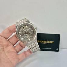Thumbnail von Audemars Piguet Royal Oak 41mm Full Steel Automático Fundo Cinza Completo