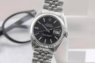  Rolex Datejust 36 Stahl / Weissgold Automatik Herrenuhr Ref. 16014 Klassiker 