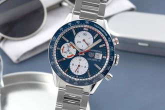  TAG Heuer Carrera Calibre 16 Chronograph Stahl Automatik Ref. CV201AR.BA0715 B&P 2024 
