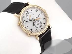 Thumbnail von Patek Philippe Travel Time 5034j 2008 Gelbgold 750 Handaufzug Gold