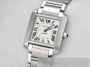 Thumbnail von Cartier Tank Française Edelstahl Automatik Damen Herren Stahl Steel