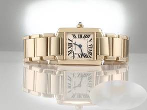 Thumbnail von Cartier Tank Française Gelbgold 750 Damen Damenuhr 18kt Yellow Gold