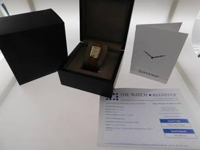 Thumbnail von Jaeger-LeCoultre Reverso Classique Classic Stahl / Gelbgold im Top Zustand mit Straußenband und Faltschließe Classic 23 x 38 mm