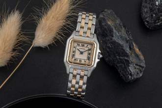Thumbnail von Cartier Panthère Classique Et Figaro SM Stahl Gold Quarz Damenuhr Ref. W25029B6