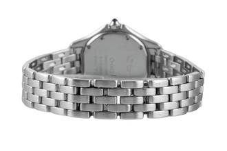 Thumbnail von Cartier Cougar Stahl Quarz Roman Dial Damenuhr Ref. W35001F5 Klassiker