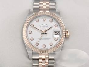 Thumbnail von Rolex Datejust 31 31mm 178271 2018 Edelstahl Rosegold 750 Diamanten Automatik Stainless Steel 18kt Rose Gold Jubilé-band Chronometer White Dial