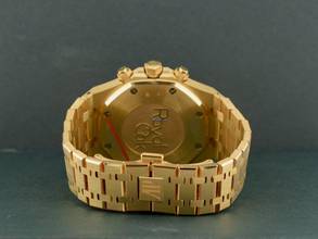 Thumbnail von Audemars Piguet Royal Oak Chronograph Yellow Gold Blue Dial Full Set - Boutique Edition Very Rare