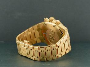 Thumbnail von Audemars Piguet Royal Oak Chronograph Yellow Gold Blue Dial Full Set - Boutique Edition Very Rare