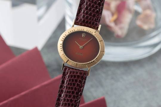  Rolex Cellini Lady 18K (0,750) Gold Handaufzug Damenuhr Ref. 4081 