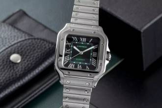 Thumbnail von Cartier Santos de Cartier Stahl Automatik Herrenuhr Ref. WSSA00061