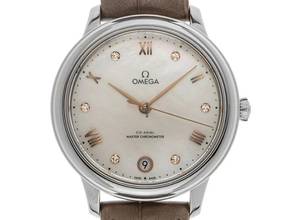  Omega De Ville Prestige Ref.434.13.34.20.55.001 2026 Full Set Ungetragen De Ville Prestige Diamanten Perlmutt 