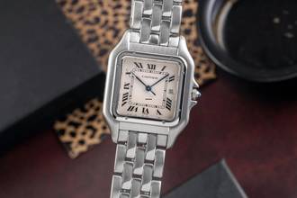 Thumbnail von Cartier Panthère Jumbo Stahl Quarz Silver Roman Dial Ref. W25032P5