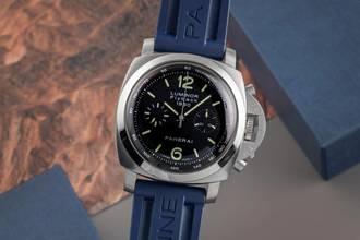  Panerai Luminor 1950 3 Days Chrono Flyback Chronograph Automatik Herrenuhr Ref. PAM00212 B&P 