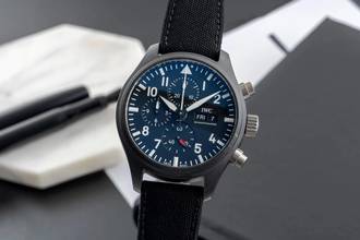 Thumbnail von IWC Fliegeruhr Chronograph Top Gun Pilot´s Watch Chronograph Top Gun Keramik Automatik Ref IW389101 Papers 2019