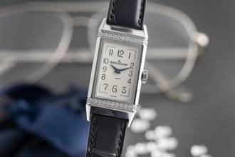 Thumbnail von Jaeger-LeCoultre Reverso Lady Stahl Quarz Diamonds Damenuhr Ref. Q3288420 201.8.47