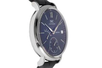 Thumbnail von IWC Portofino Handaufzug 8 Days Edelstahl Handaufzug Herrenuhr Ref. IW510106